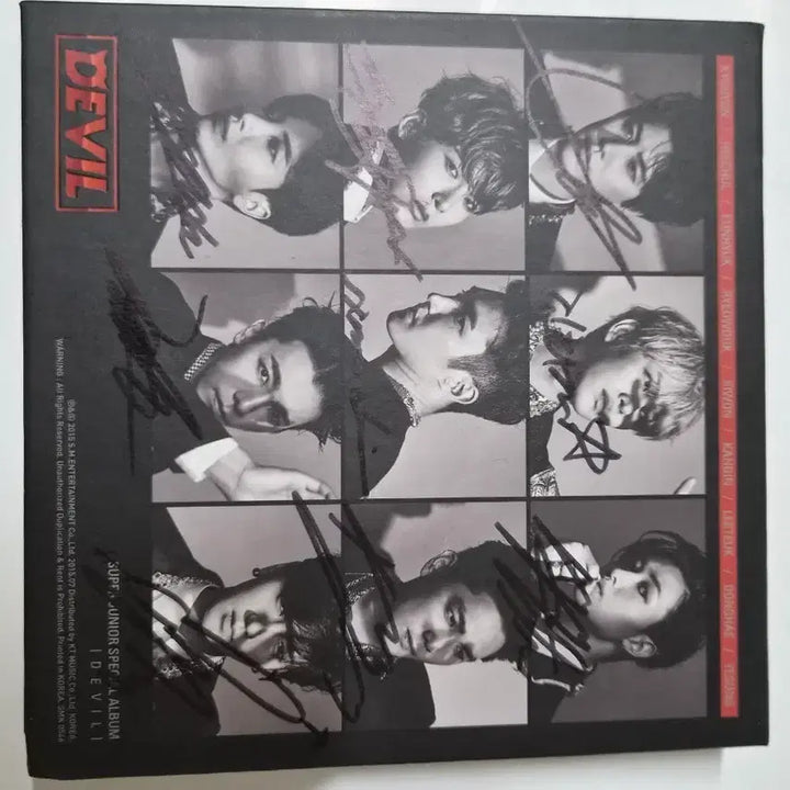 [BUNJANG] Super Junior Special Album DEVIL Signed CD / 슈퍼주니어 스페셜 앨범 DEVIL 전원사인반 cd 입니다 깨끗합니다