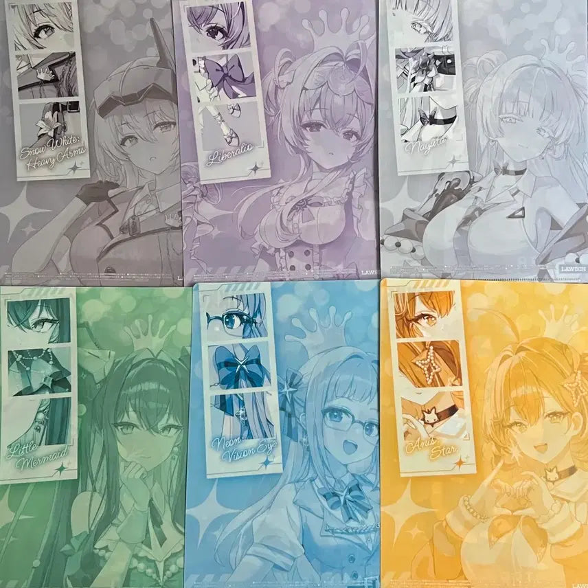 [BUNJANG] Nier:Automata Lawson Collaboration Clear File Set (6 Types) / 니케 로손 콜라보 클리어파일 6종