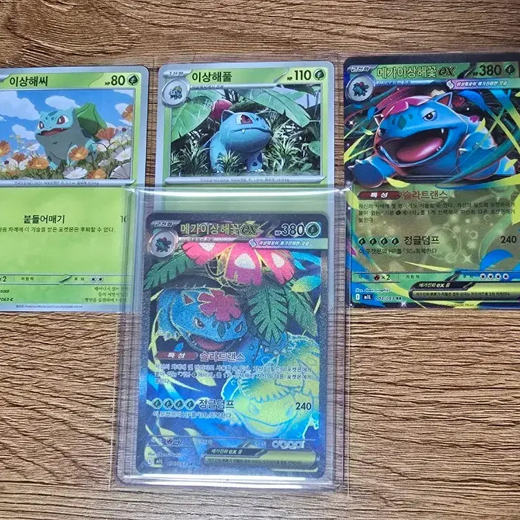 [BUNJANG] Venusaur Mega Venusaur ex SR / [이상해씨 진화 세트] 메가이상해꽃ex SR