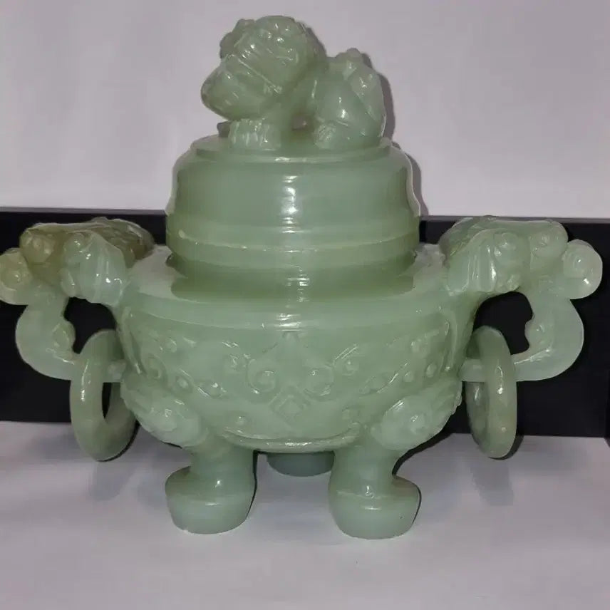 [BUNJANG] Antique High-Quality Jade Carved Incense Burner / 추천 오래된 고품질 향로 옥 조각품