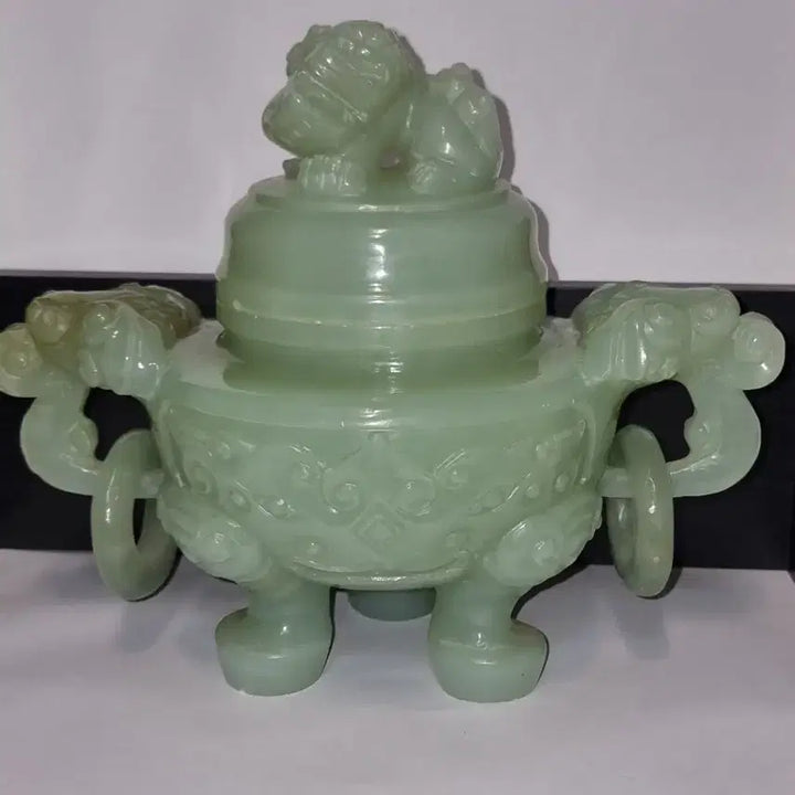 [BUNJANG] Antique High-Quality Jade Carved Incense Burner / 추천 오래된 고품질 향로 옥 조각품
