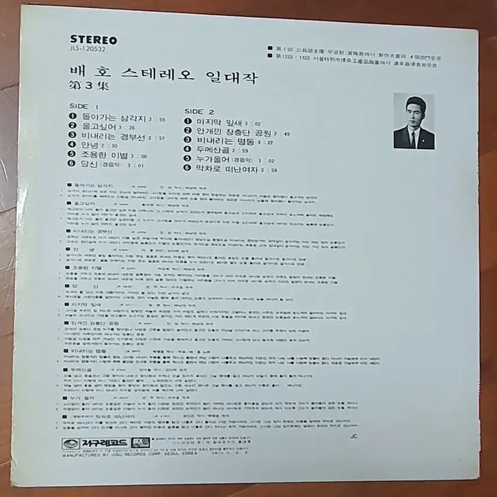 [BUNJANG] Bae Ho Stereo Collection LP (1974) / 배호 스트레오 일대작lp 1974nm-