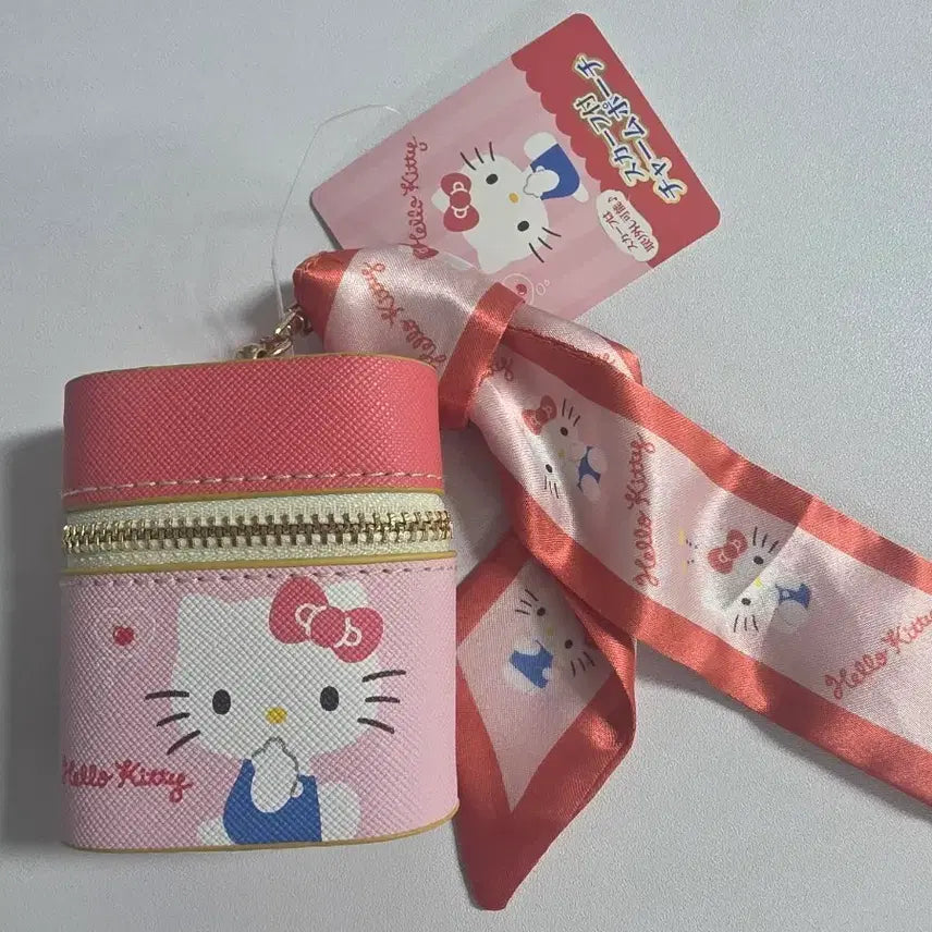 [BUNJANG] Hello Kitty Airpods/Buds Pouch with Scarf / 헬로키티 에어팟 버즈 파우치