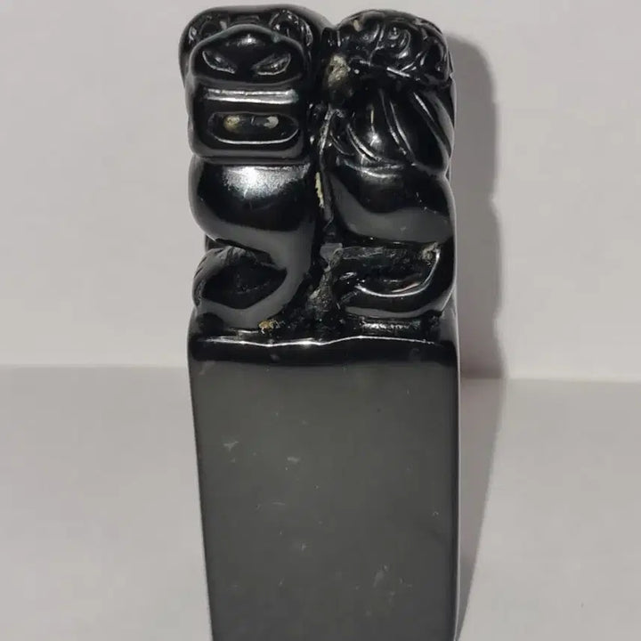 [BUNJANG] High-Density Ink Jade Seal / 고밀도 묵옥 칠흑같이 어둡고 강질의 옥 광만 보면 비취입니다
