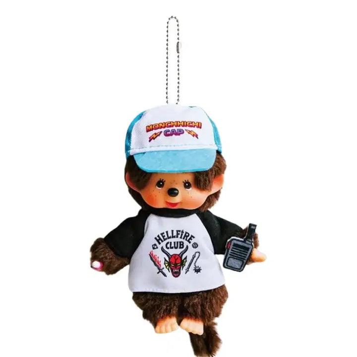 [BUNJANG] Monchhichi Hellfire Club Keychain / 몬치치 헬파이어 클럽 키링 몬치치 인형