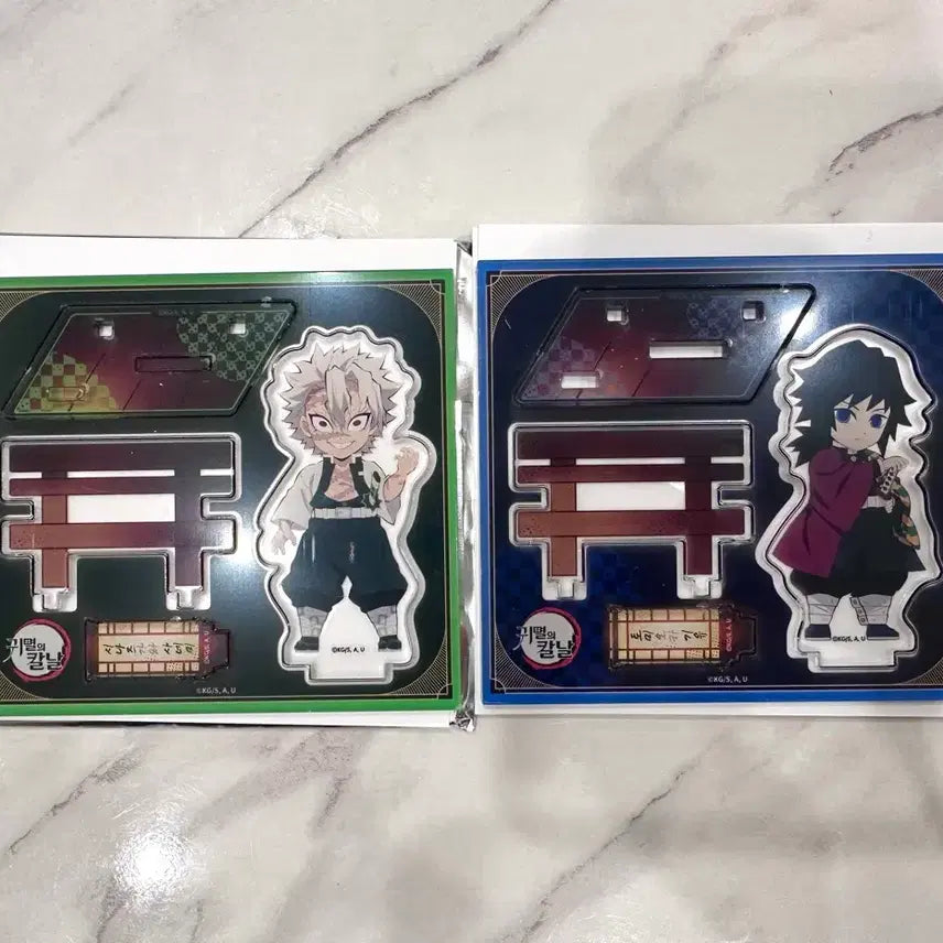 [BUNJANG] Demon Slayer Giyu &amp; Sanemi Acrylic Standee / 귀멸의칼날 팝업 기유,사네미 아크릴스탠드.