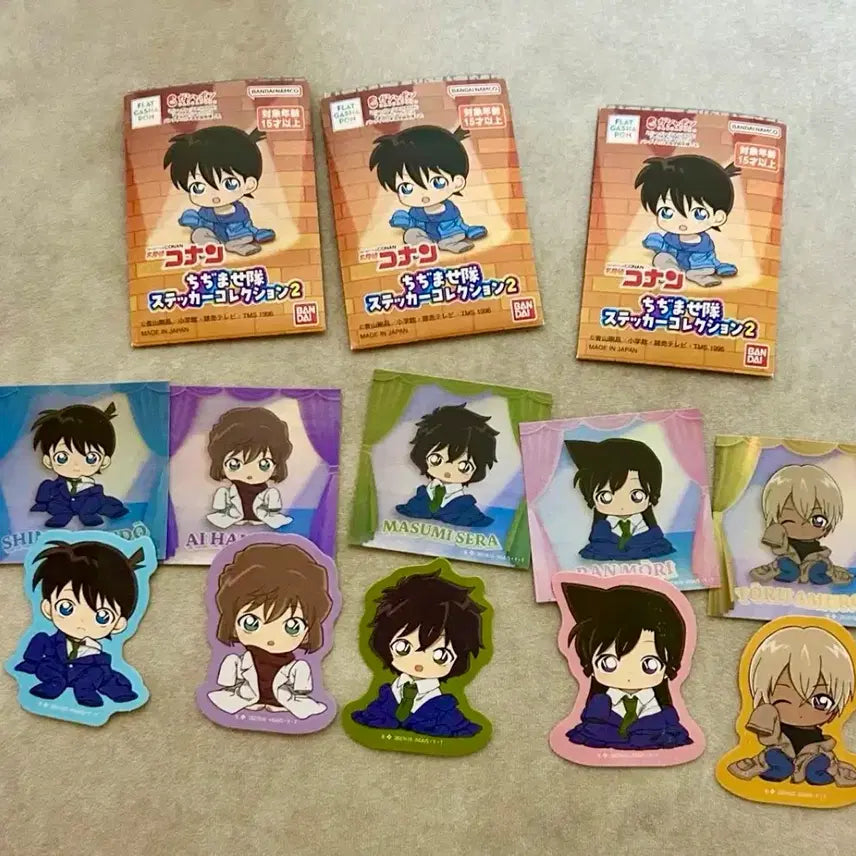 [BUNJANG] Detective Conan Sticker Gacha Bundle Set / 일괄 명탐정 코난 스티커 가챠
