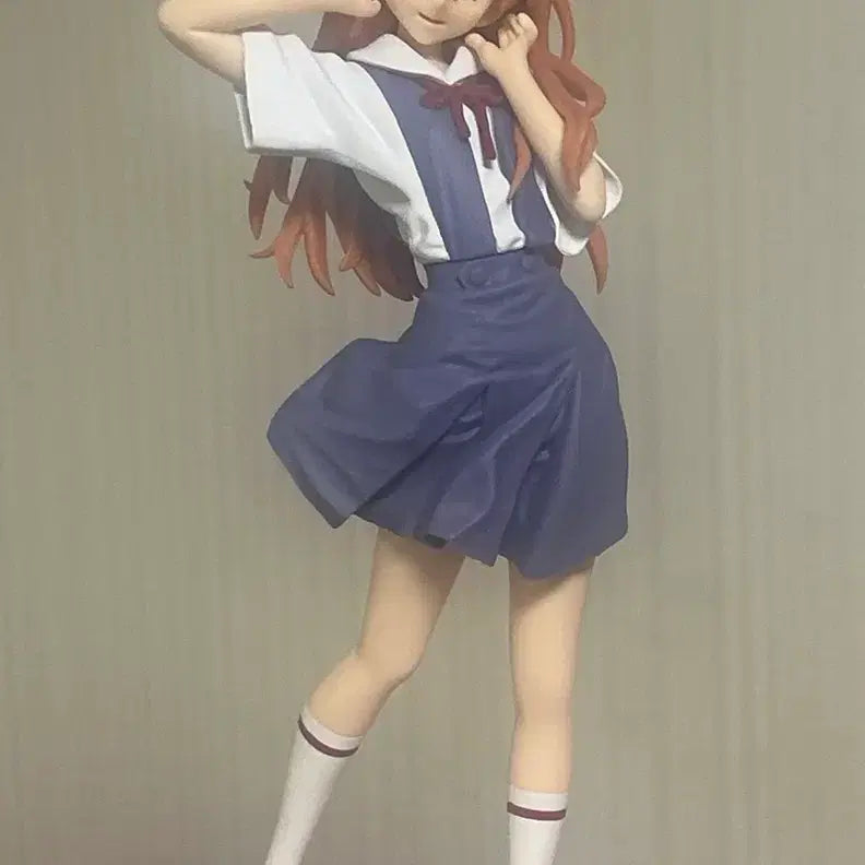 [BUNJANG] Asuka Langley Soryu School Uniform Ver. Figure / 에반게리온 아스카 피규어 미소녀 교복
