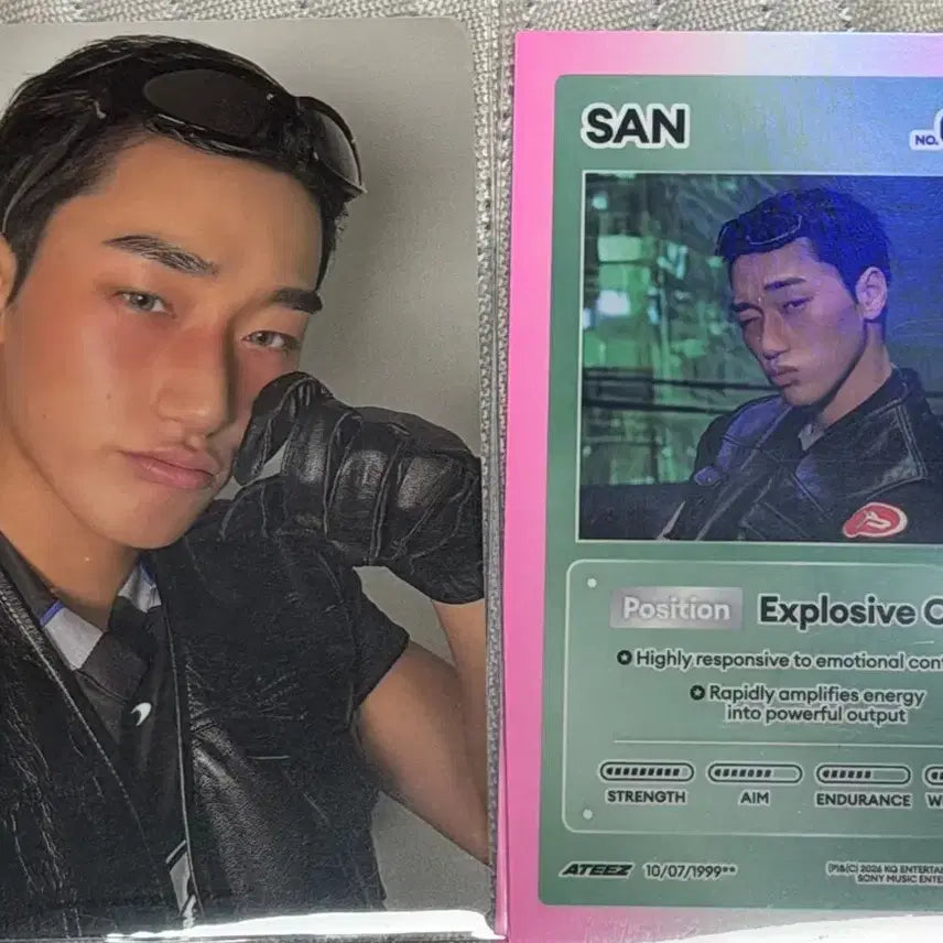 [BUNJANG] Ateez Golden Hour Part.5 Photocard (San) / (2장/산) 에이티즈 골든아워5 포토북 앨포 포토카드 양도