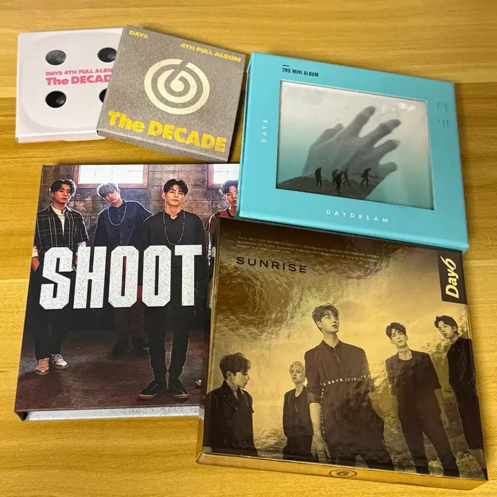 [BUNJANG] Day6 Album Bundle Set (Daydream, Sunrise, Shoot Me, DÉCADE Nemonban 2) / 데이식스 앨범 일괄 처분(데이드림,선라이즈,슛미, 데케이드 네모반 2개)