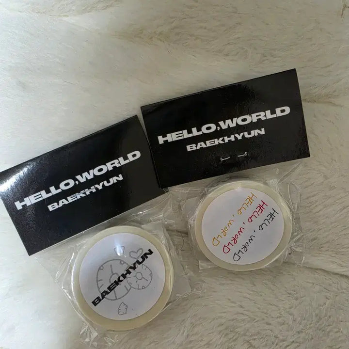 [BUNJANG] EXO Baekhyun Hello World Washi Tape Set (Sealed) / 엑소 백현 마테 미개봉 세트 양도