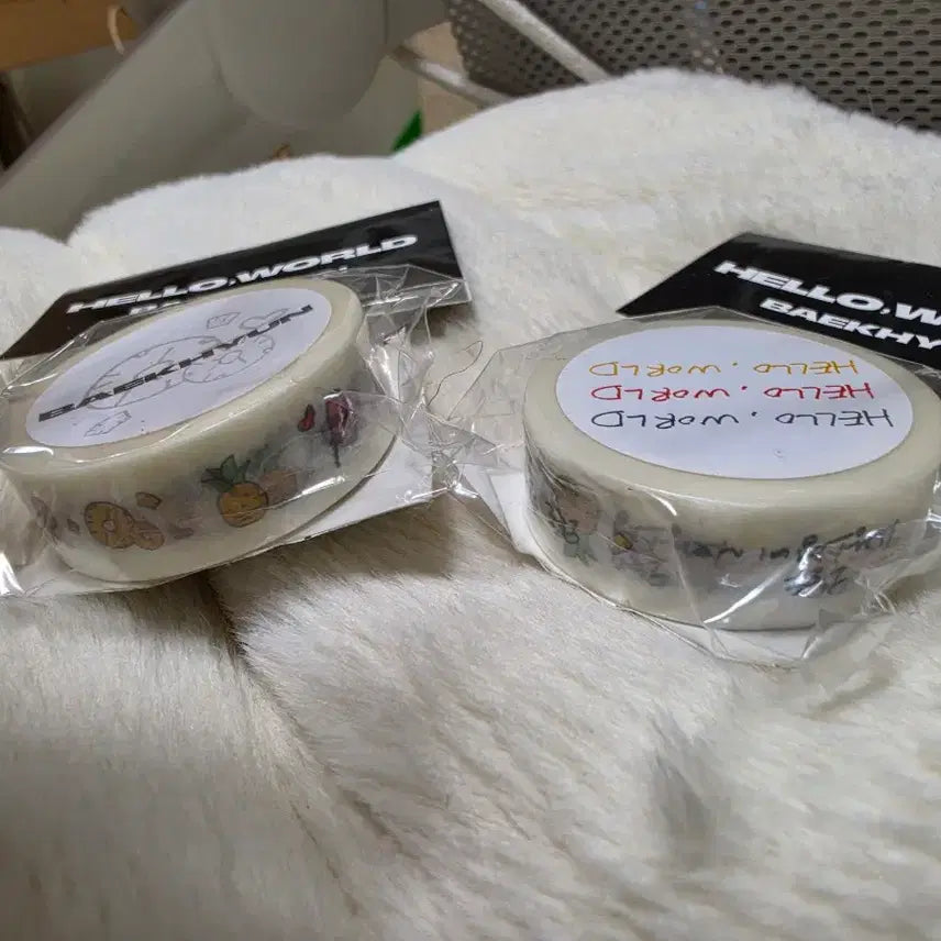 [BUNJANG] EXO Baekhyun Hello World Washi Tape Set (Sealed) / 엑소 백현 마테 미개봉 세트 양도