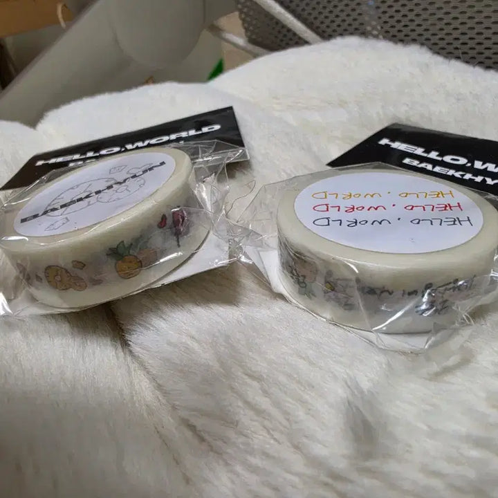 [BUNJANG] EXO Baekhyun Hello World Washi Tape Set (Sealed) / 엑소 백현 마테 미개봉 세트 양도
