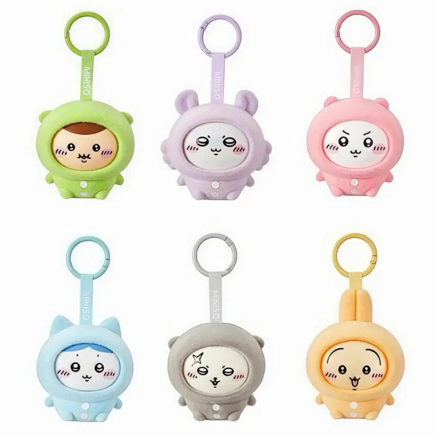 [BUNJANG] Chiikawa Face Change Mascot Keychain / 치이카와 페이스 체인지 마스코트 키홀더