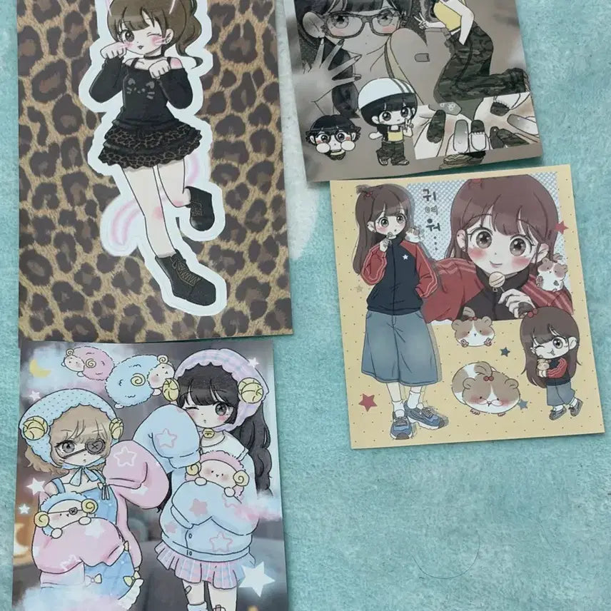 [BUNJANG] Various Artists Character &amp; Figure Sticker Set (6 Types) / 인물스티커+캐릭터스티커 6종 판매