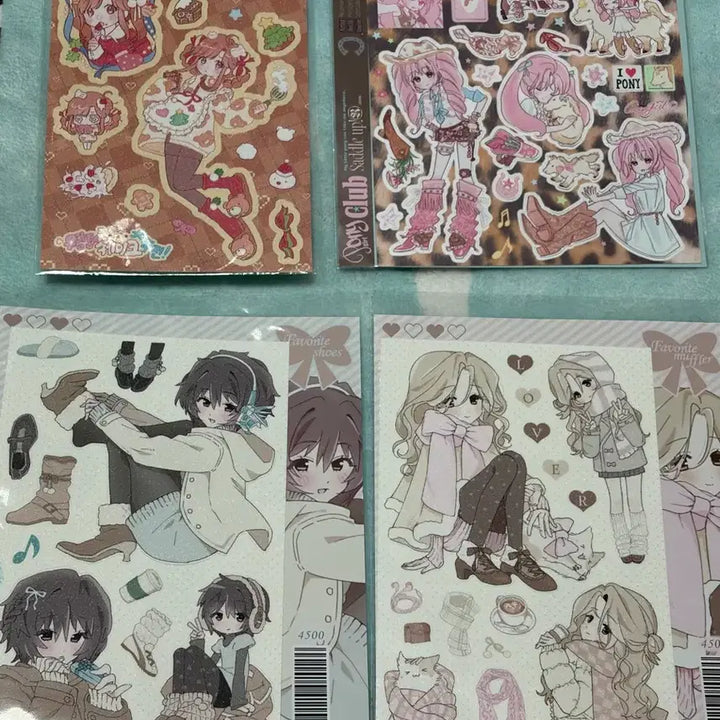 [BUNJANG] Ricomaru Seal Sticker Set (6 Types) + Character Sticker Set (2 Types) / 리코마루 씰스티커 6종+인물스티커2종