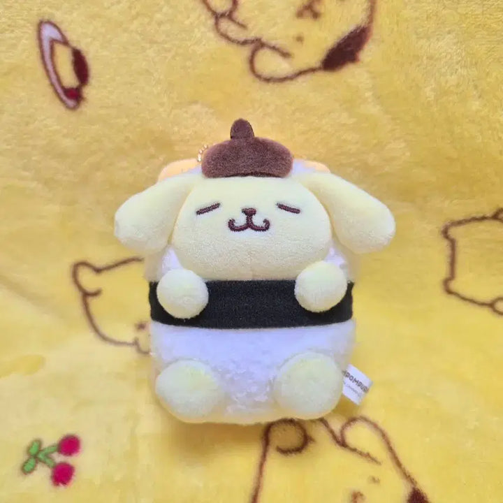 [BUNJANG] Sanrio Pompompurin Egg Sushi &amp; Shrimp Sushi Mascot Keyring Plush Bundle Set / (일괄)산리오 폼폼푸린 무뉴구루미 계란 타마고 새우 에비 초밥 마스코트 키링 인형 정품