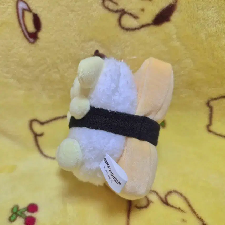 [BUNJANG] Sanrio Pompompurin Egg Sushi &amp; Shrimp Sushi Mascot Keyring Plush Bundle Set / (일괄)산리오 폼폼푸린 무뉴구루미 계란 타마고 새우 에비 초밥 마스코트 키링 인형 정품