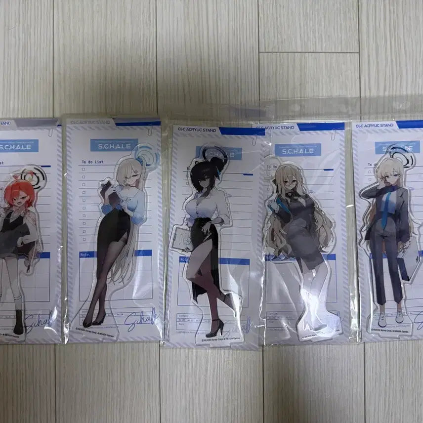 [BUNJANG] Blue Archive Animate Cafe Acrylic Stand Set (5 Types) / 블루아카이브 애니메이트 아크릴스탠드 5종