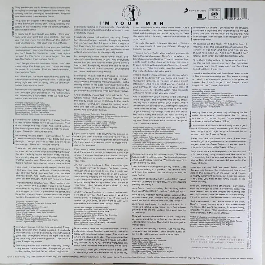 [BUNJANG] Leonard Cohen I&