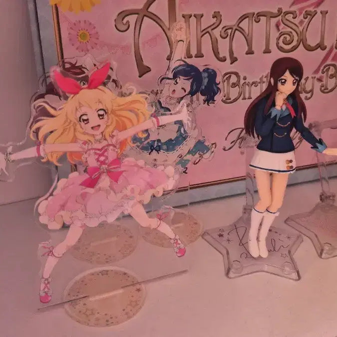 [BUNJANG] Aikatsu Ichigo Rime Acrylic Stand Bundle Set / 아이카츠 이치고 라임 아크릴스탠드 일괄판매 아이엠스타
