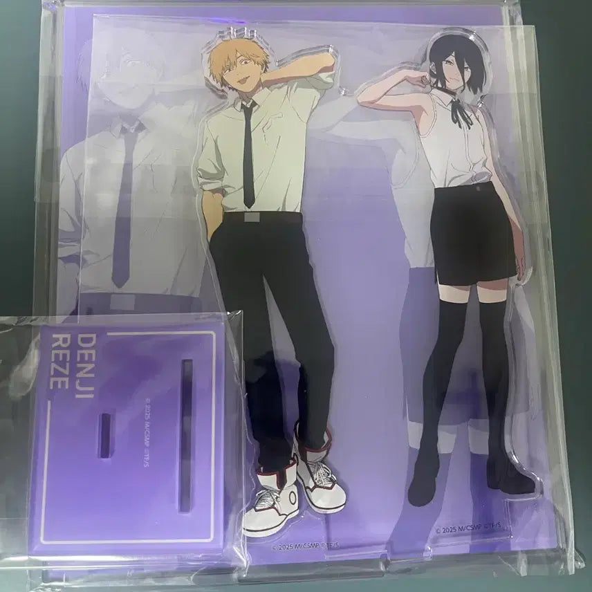 [BUNJANG] Chainsaw Man Denji &amp; Reze Acrylic Stand (Sealed) / 미개봉급처) 체인소맨 덴지 레제 아크릴스탠드