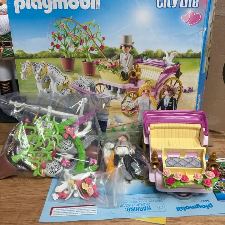 [BUNJANG] Playmobil 9427 Wedding Carriage / 플레이모빌 9427 웨딩마차, 개봉 (박스o)