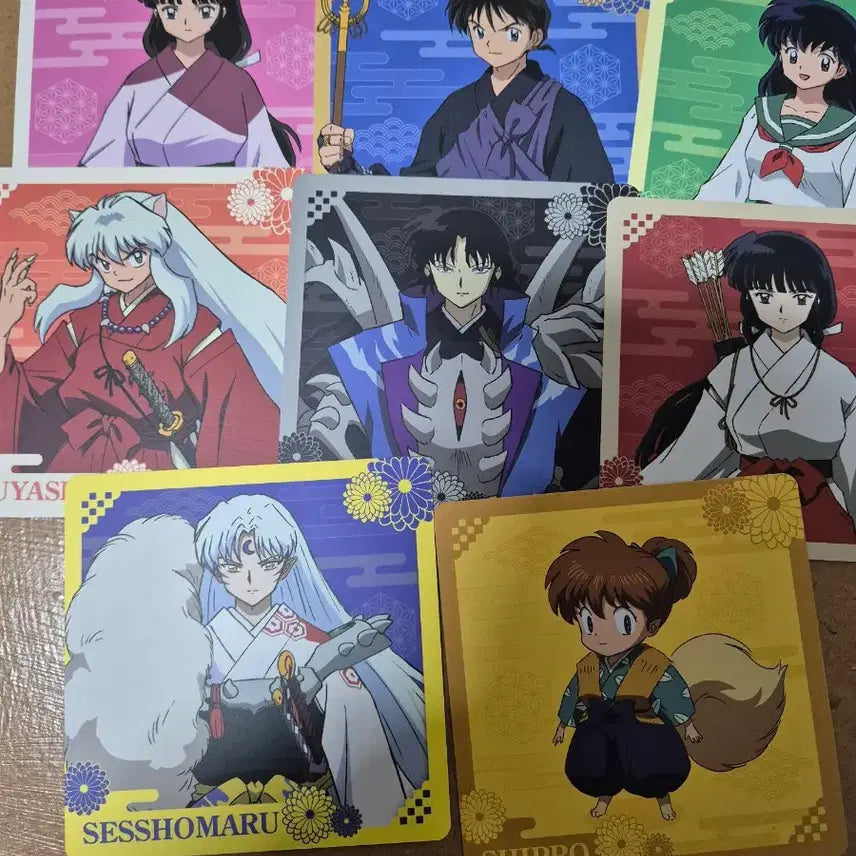 [BUNJANG] Inuyasha Pop-Up Exclusive Setters Photocard Full Set (8 cards) - Sesshomaru, Kikyo, Naraku / 이누야샤 팝업 특전 코스터 포토 카드 전종 8장일괄 셋쇼마루.금강.나락 등