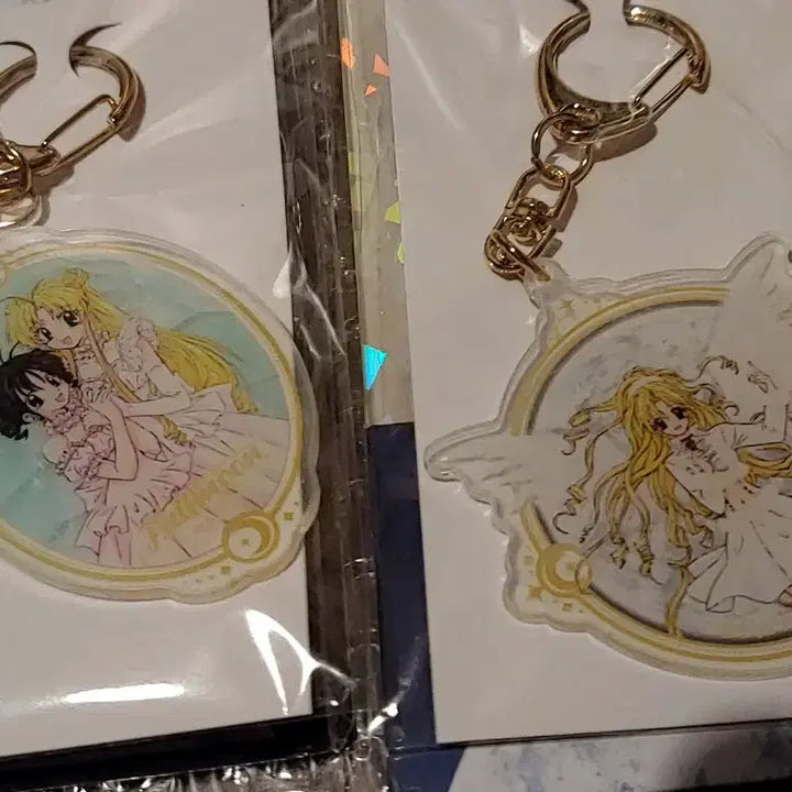 [BUNJANG] Full Moon o Sagashite Pop-up Store Keychain Set (2 Types) / 미개봉 달빛천사 팝퍼블 키링 2종세트
