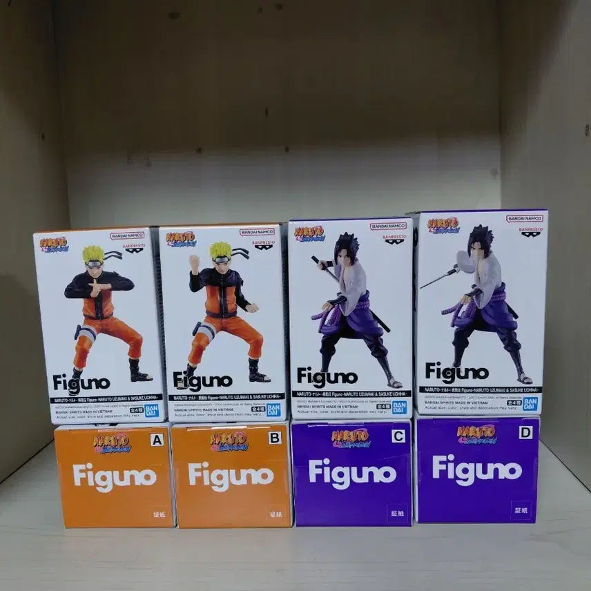 [BUNJANG] Banpresto Figuarts Naruto Sasuke 4-Figure Set (A/B/C/D) / 반프레스토 피그노 나루토 사스케 피규어 4종 세트(A/B/C/D)