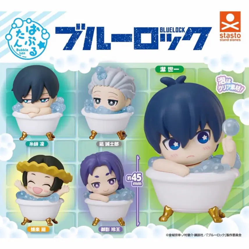 [BUNJANG] Blue Lock Bubble Ball Figure 5-Piece Full Set / (새상품) 블루록 버블탄 피규어 5종 풀세트