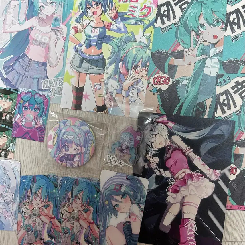 [BUNJANG] Hatsune Miku Birthday Cafe Event Lucky Draw Bundle Set / 하츠네 미쿠 생일카페 생카 전프레 럭드 일괄