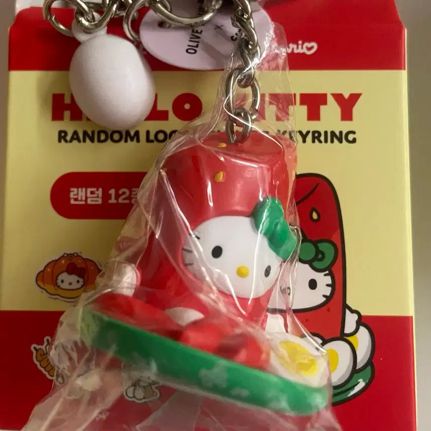 [BUNJANG] 10x10 Seoul Tteokbokki Kitty Keychain / 올리브영 키티 텐바이텐 지역 키링 서울 떡볶이