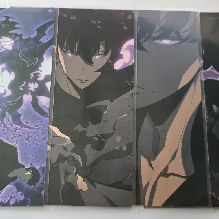 [BUNJANG] Solo Leveling Limited Edition Postcard, Card, and Mini Poster Bundle Set / 일괄) 나혼렙 한정판 엽서 13장, 카드 5장, 미니 포스터 나혼자만 레벨업