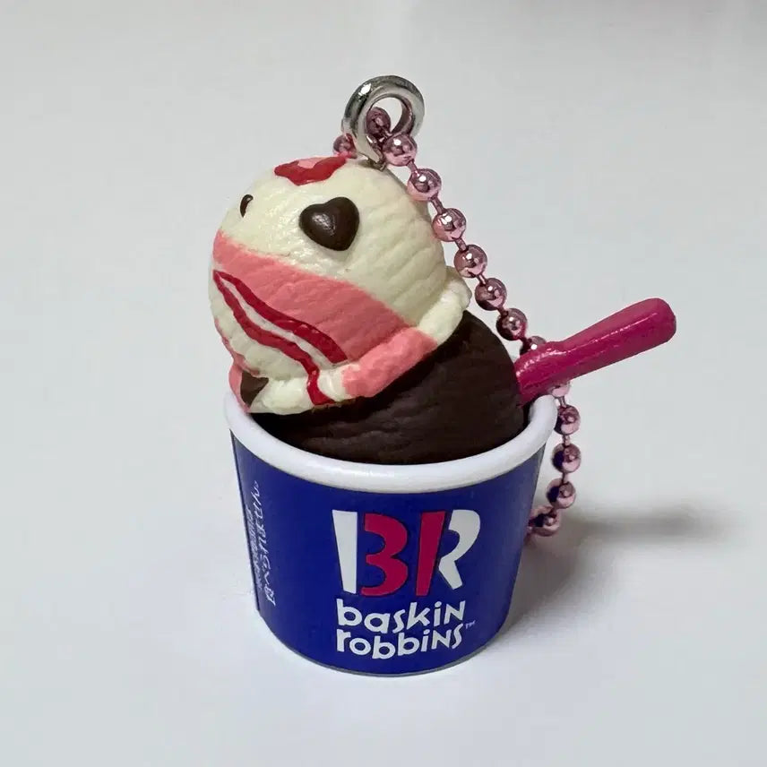 [BUNJANG] Baskin Robbins 31 Ice Cream Mascot Figure Keyring Gacha / 배스킨라빈스31 아이스크림 마스코트 식완 키링 가챠