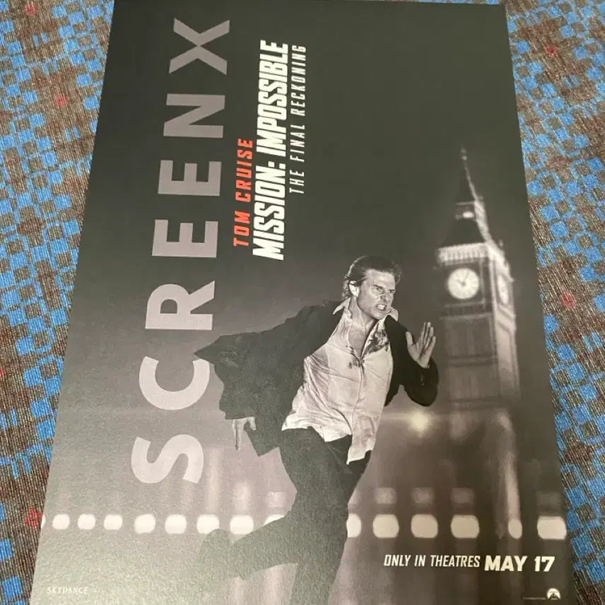 [BUNJANG] Mission: Impossible - Dead Reckoning ScreenX A3 Poster / 미션 임파서블: 파이널 레코닝 스크린엑스 A3 포스터