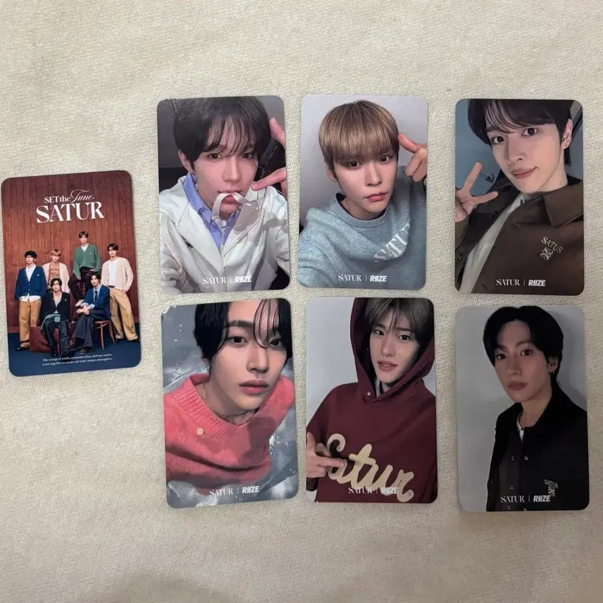 [BUNJANG] RIIZE Mega Coffee x SMTOWN &amp;STORE Set 1 Photocard Sealed / [미개봉] 라이즈 메가커피+세터 1차 포카 판매