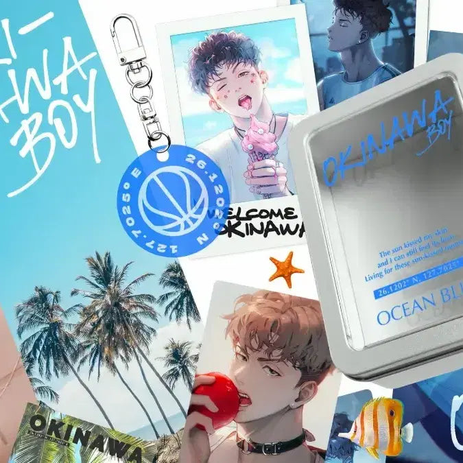 [BUNJANG] Slam Dunk Song Tae Seop Okinawa Concept Tin Case Set / 슬램덩크 고사리님 오키나와 보이 송태섭 틴케이스