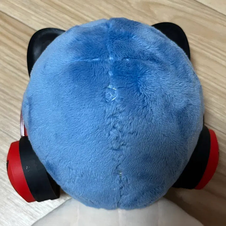 [BUNJANG] 20cm Doll Red Headset with Cat Ear Decoration / 20cm 솜인형 전용 빨간 헤드셋