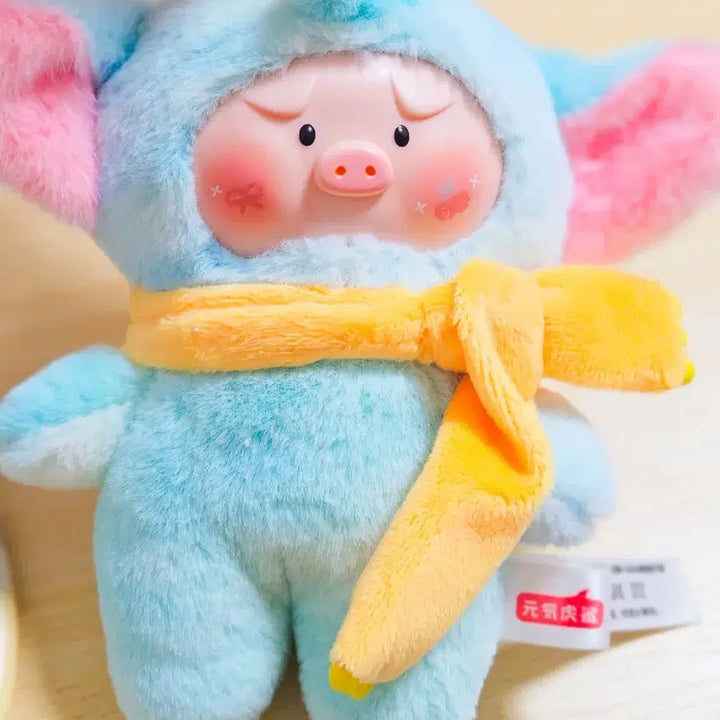 [BUNJANG] Imagination Cotton Sky Head Mint Head Elephant Plushie Keychain Set / 상상솜털 하늘머리 민트머리 이쁜 인형 키링 코끼리 2종일괄