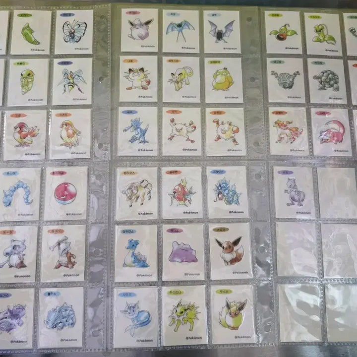[BUNJANG] Pokemon 30th Anniversary Artwork Full Set Stickers / 포켓몬띠부씰 30주년 아트워크전종
