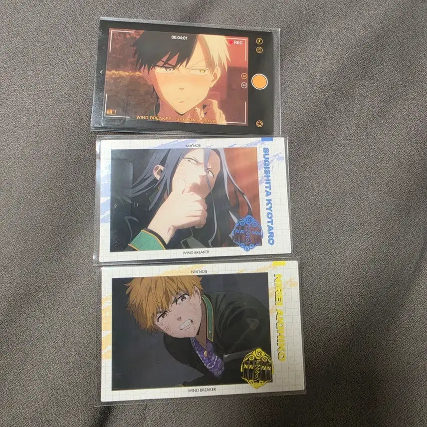 [BUNJANG] Wind Breaker Ichiban Kuji 3-Card Set / 윈드브레이커 굿즈 카드 3종 세트(이치방쿠지)