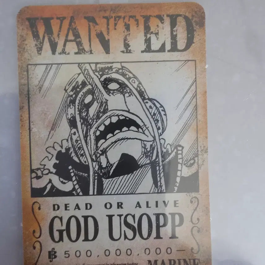 [BUNJANG] One Piece Character Card Usopp (Bounty Poster Design) / 원피스 캐릭터 카드 우솝 (현상수배서 디자인)