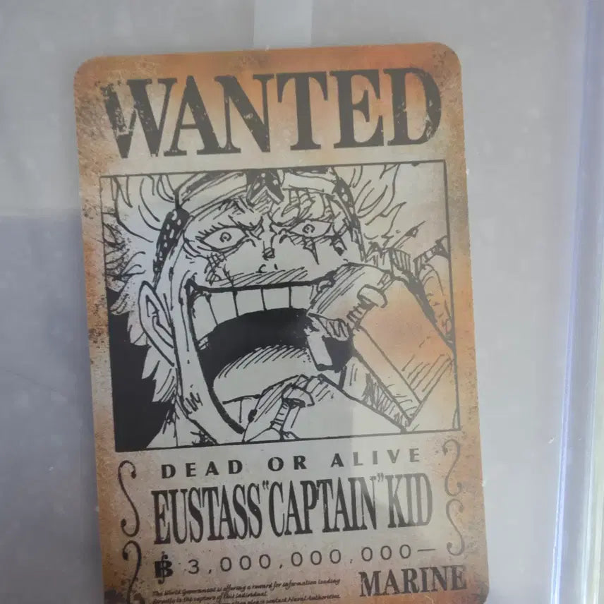 [BUNJANG] One Piece Character Card Eustass Kid (Bounty Poster Design) / 원피스 캐릭터 카드 유스타스 키드 (현상수배서 디자인)