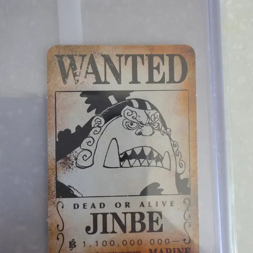 [BUNJANG] One Piece Character Card Jinbe (Bounty Poster Design) / 원피스 캐릭터 카드 진베 (현상수배서 디자인)
