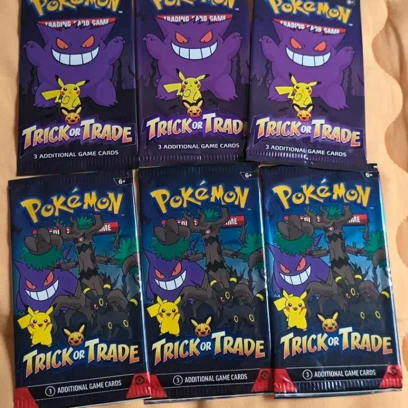 [BUNJANG] Pokemon Trick or Trade Pack Bundle (6 Packs) / 포켓몬 카드 트릭오어트레이드 팩 6개