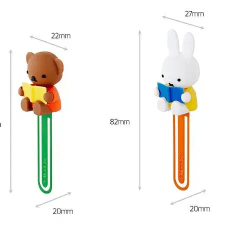 [BUNJANG] Miffy &amp; Boris Figure Bookmark Set / 미피,보리스,피규어,북마크,새제품