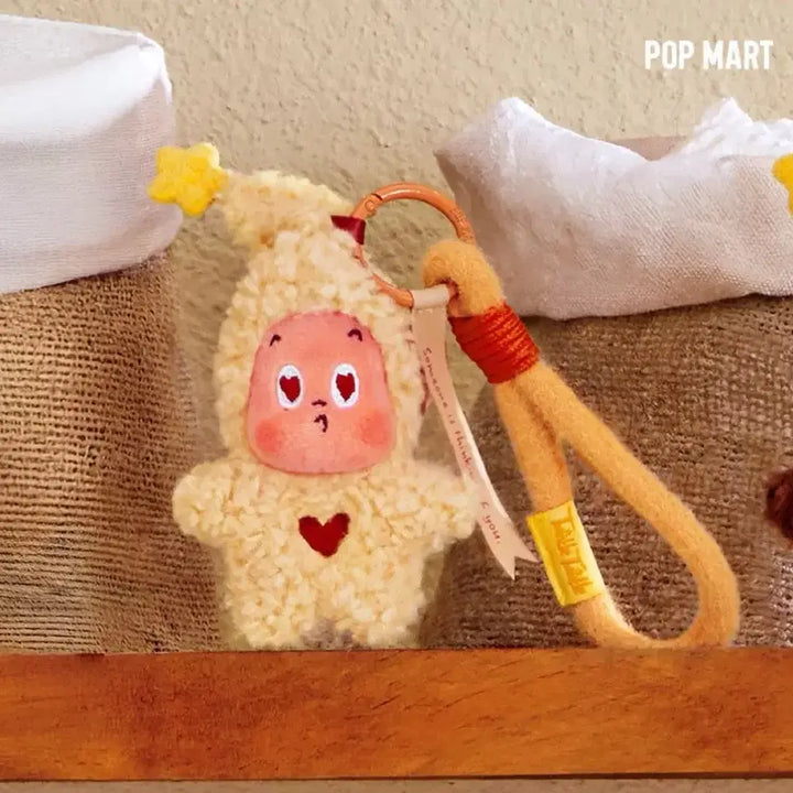 [BUNJANG] Pop Mart Genuine Starry Night Coconut Keyring / 정가이하) 팝마트 정품 작은별 구움과자 코코넛 키링