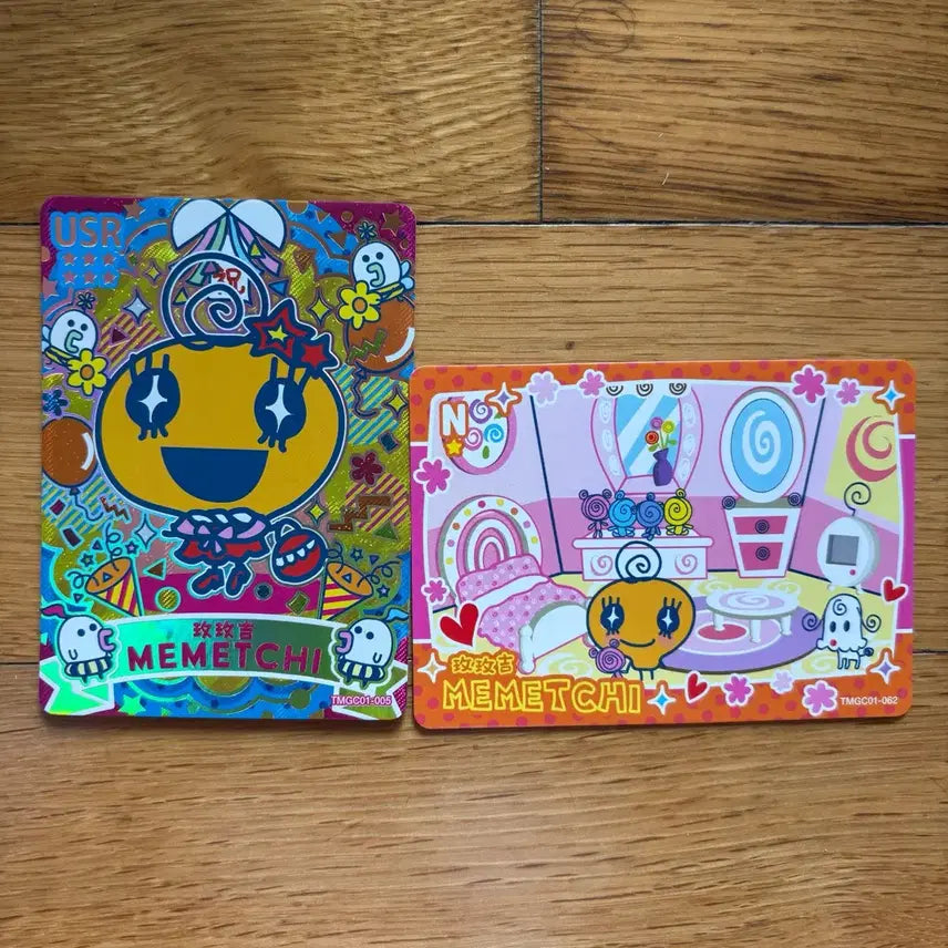 [BUNJANG] Bandai Tamagotchi Overseas Limited Edition Memetchi Card Set (2 Types) / [정품/새상품] 반다이 다마고치 해외 한정판 카드 메메치 2종세트 (개별X)