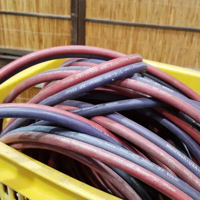 [BUNJANG] Used Weltech Rubber Twin Welding Hose (20m) / 중고 미제 공기압 공구용 이중 튜브 일괄